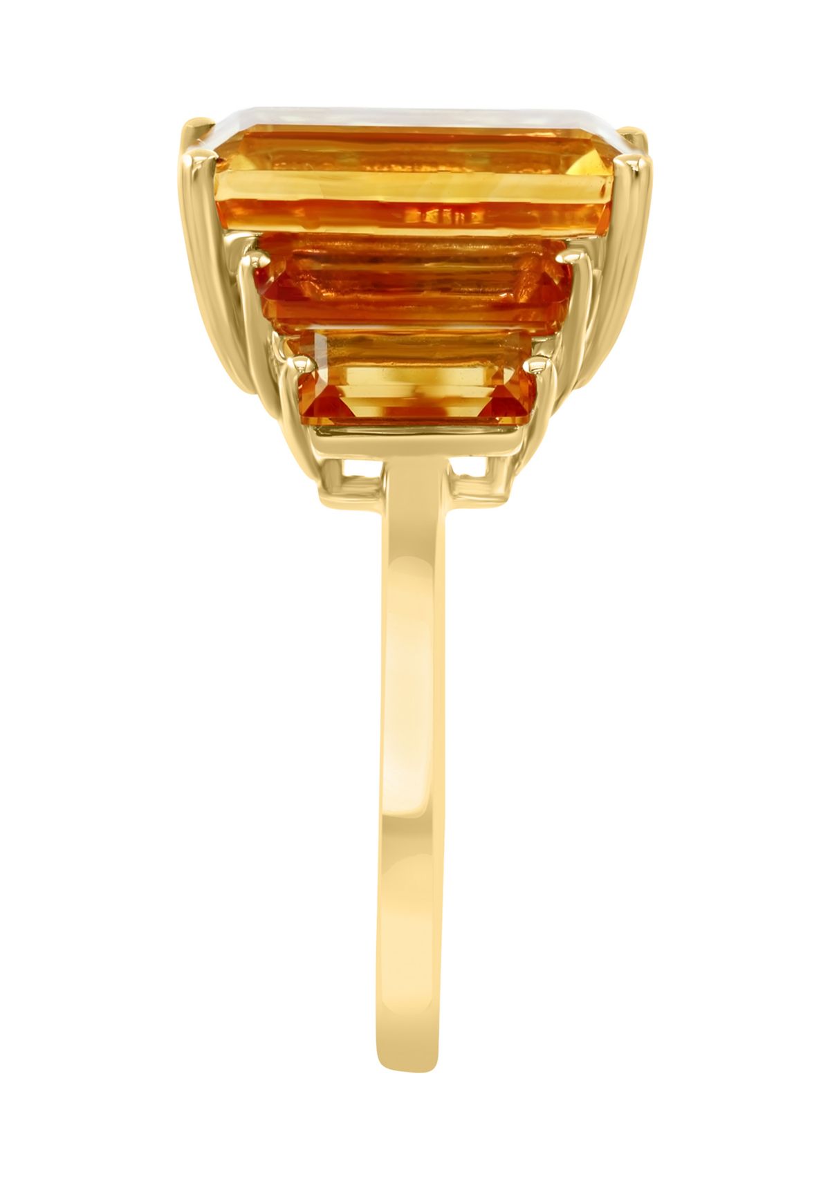 Citrine Ring in 14K Yellow Gold