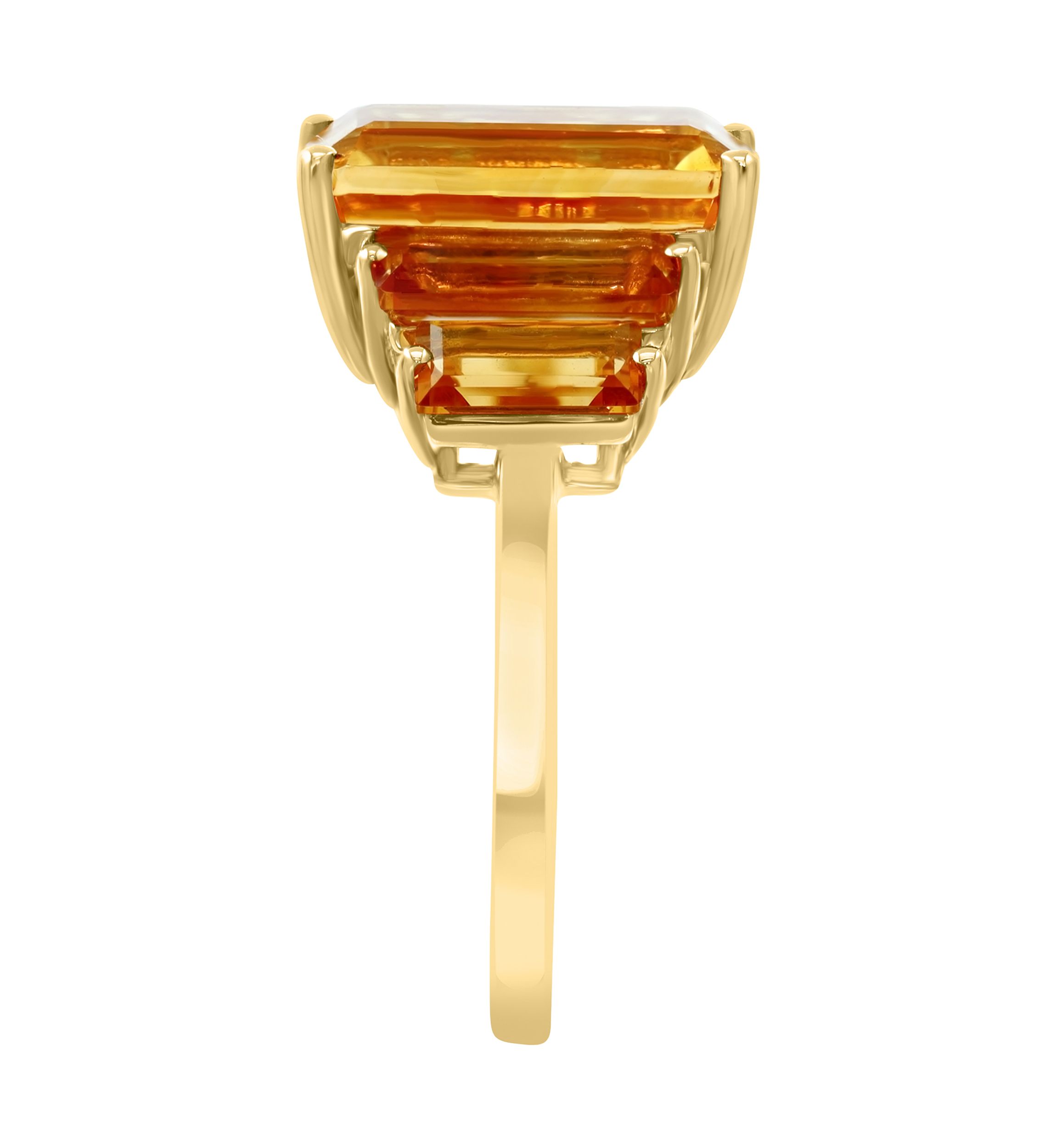 Citrine Ring in 14K Yellow Gold