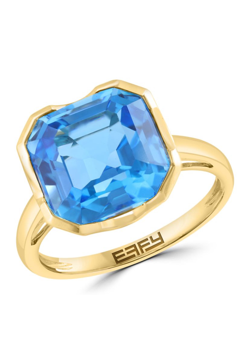 8.3 ct. t.w. Blue Topaz in 14K Yellow Gold