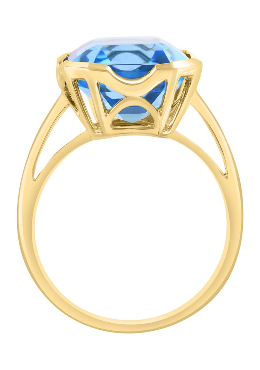 8.3 ct. t.w. Blue Topaz in 14K Yellow Gold
