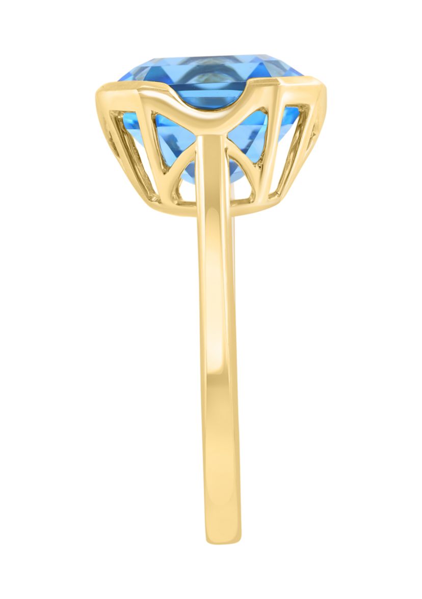 8.3 ct. t.w. Blue Topaz in 14K Yellow Gold