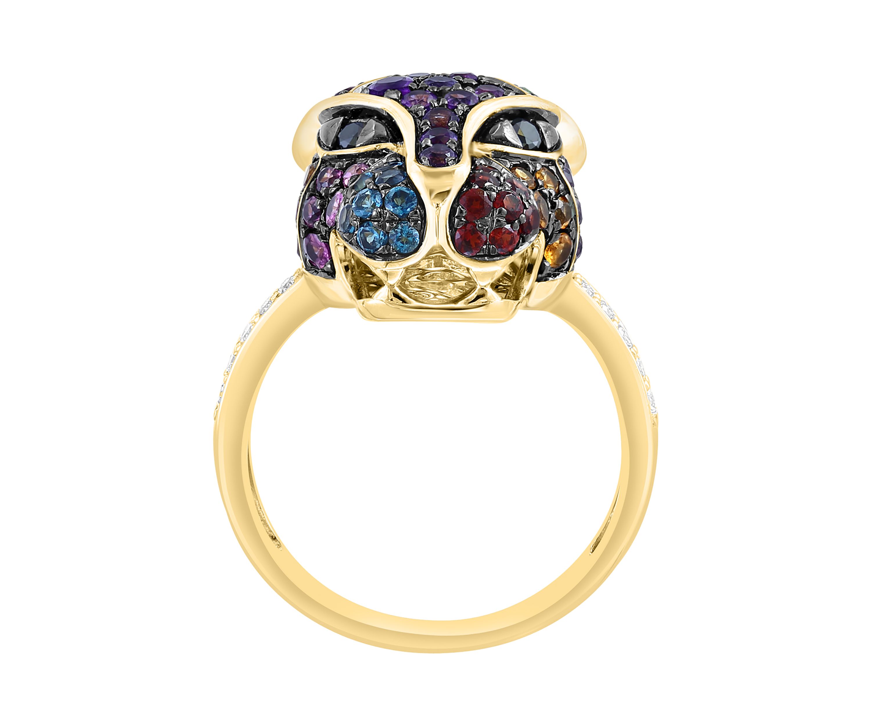 1/10 ct. t.w. Diamond, Multi Stone Ring in 14K Yellow Gold