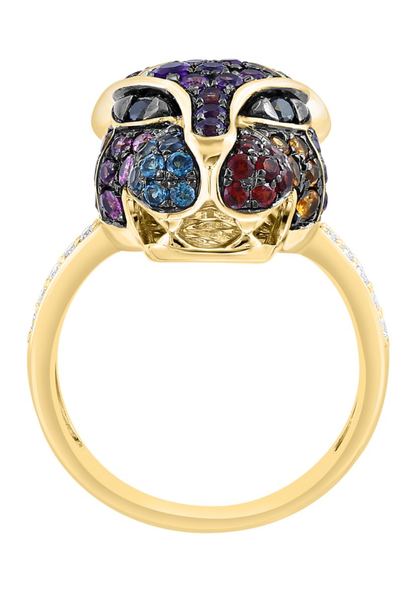 1/10 ct. t.w. Diamond, Multi Stone Ring in 14K Yellow Gold