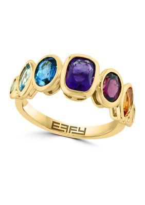 Effy Multi Stone Ring In 14K Yellow Gold