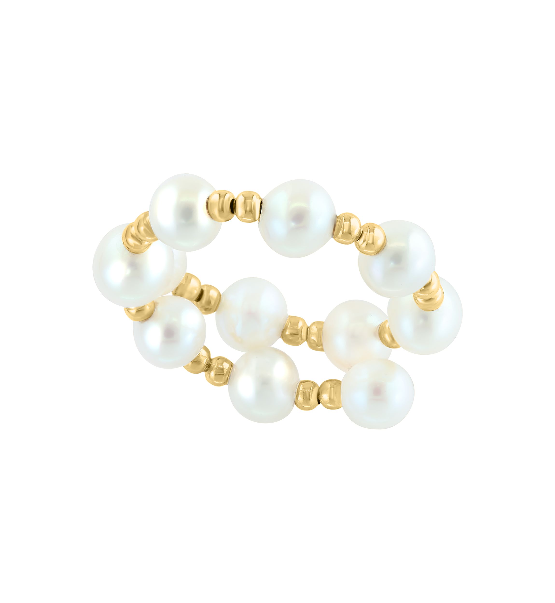 14K Yellow Gold Freshwater Pearl Ring