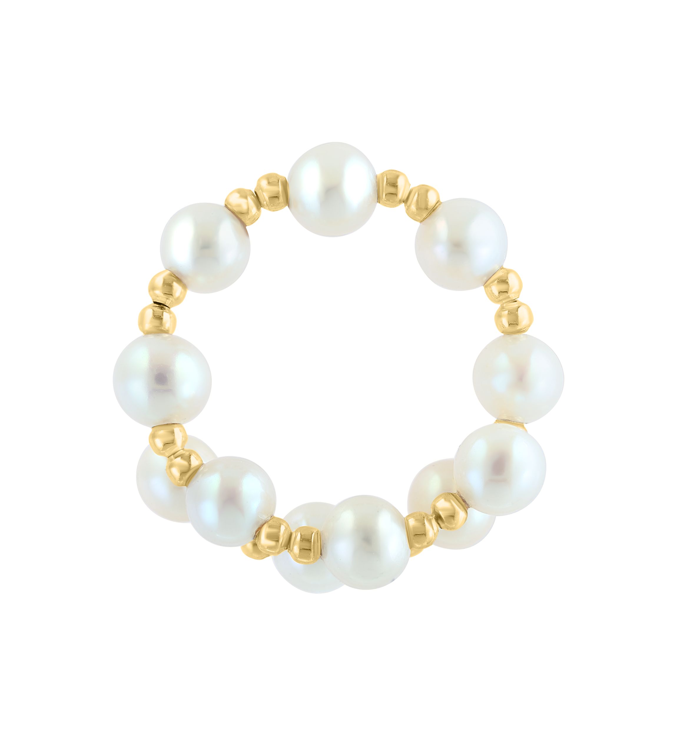 14K Yellow Gold Freshwater Pearl Ring