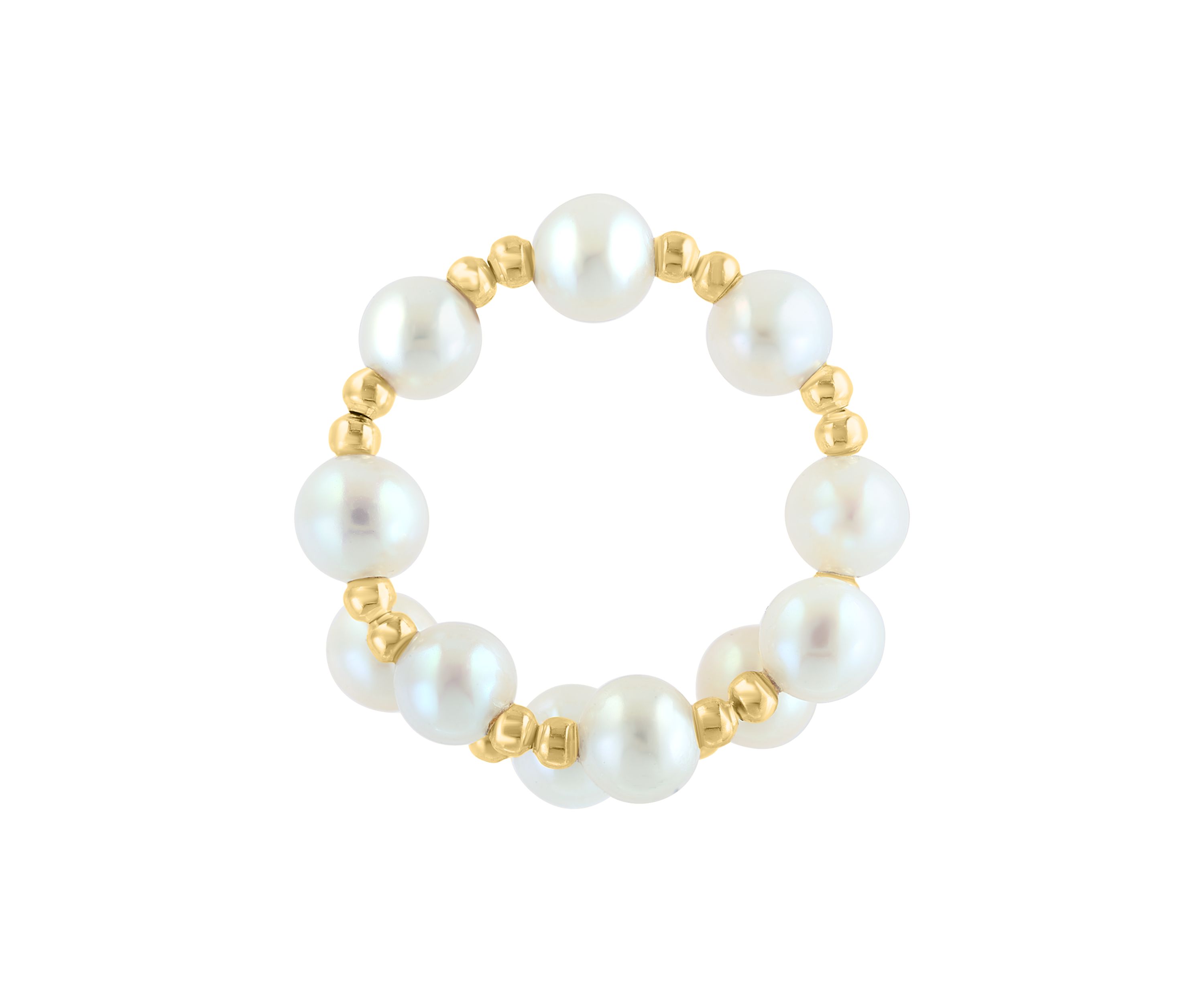 14K Yellow Gold Freshwater Pearl Ring