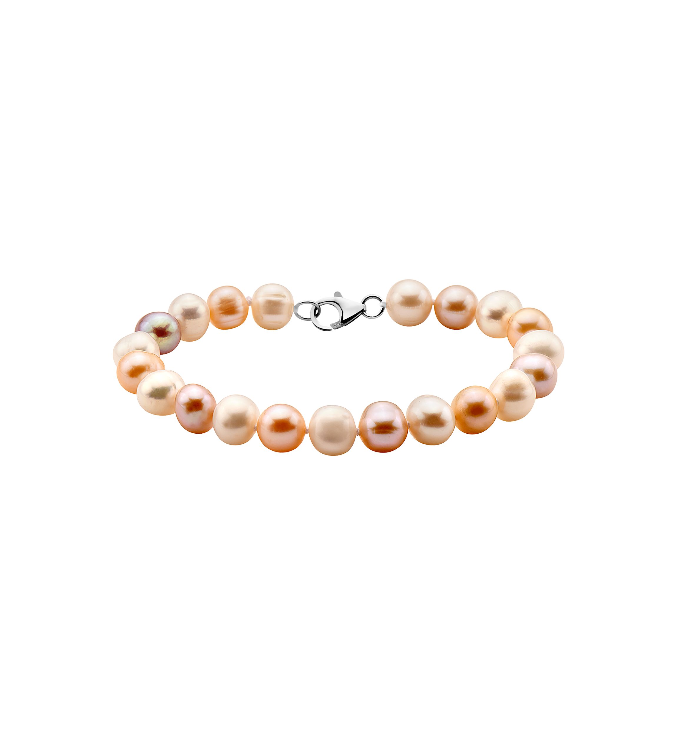 Sterling Silver Multi Hued Freshwater Pearl Set
