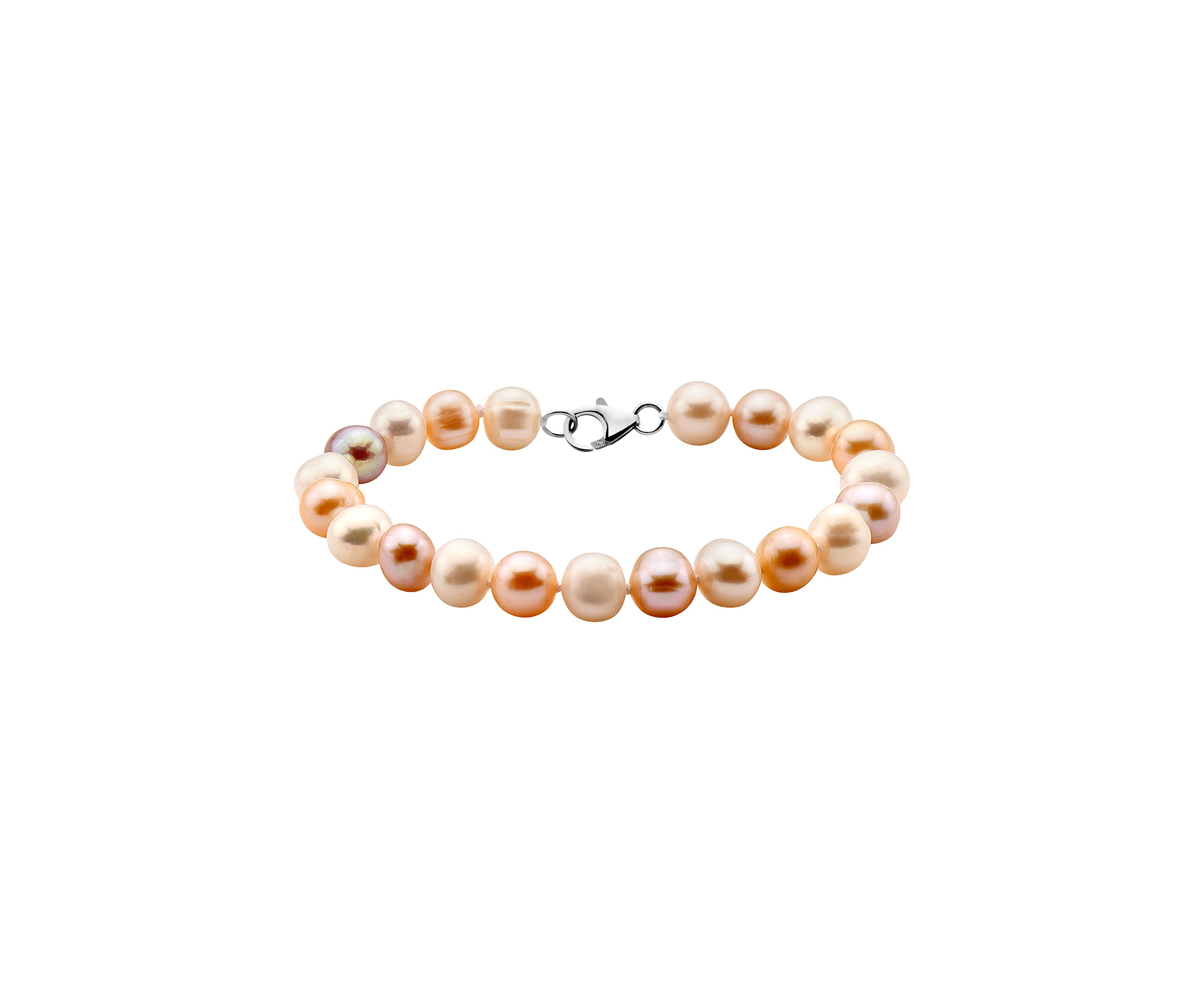 Sterling Silver Multi Hued Freshwater Pearl Set