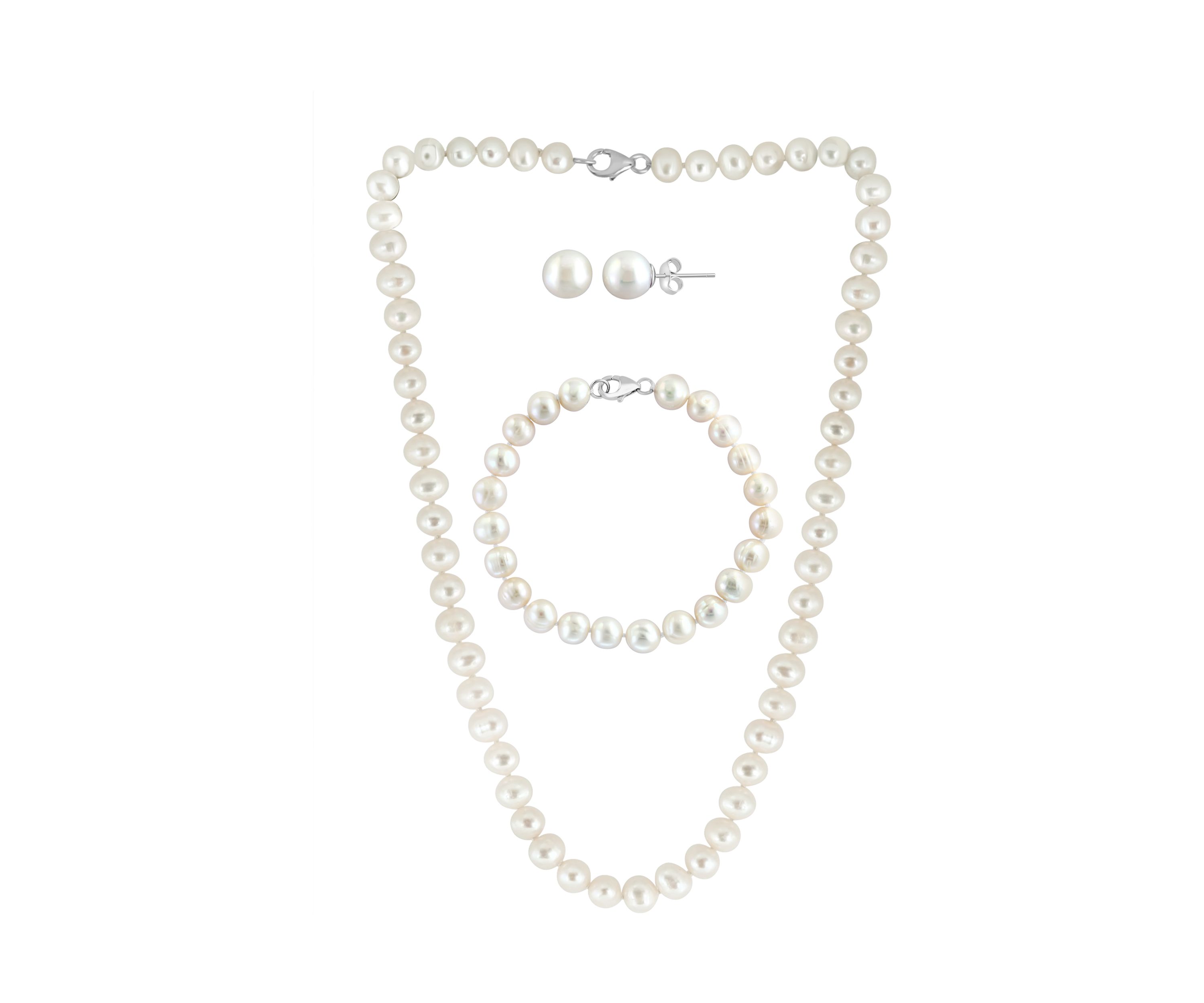 Sterling Silver Fresh Water Pearl Set