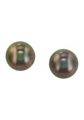 Effy 14K White Gold Tahitian Pearl Earrings
