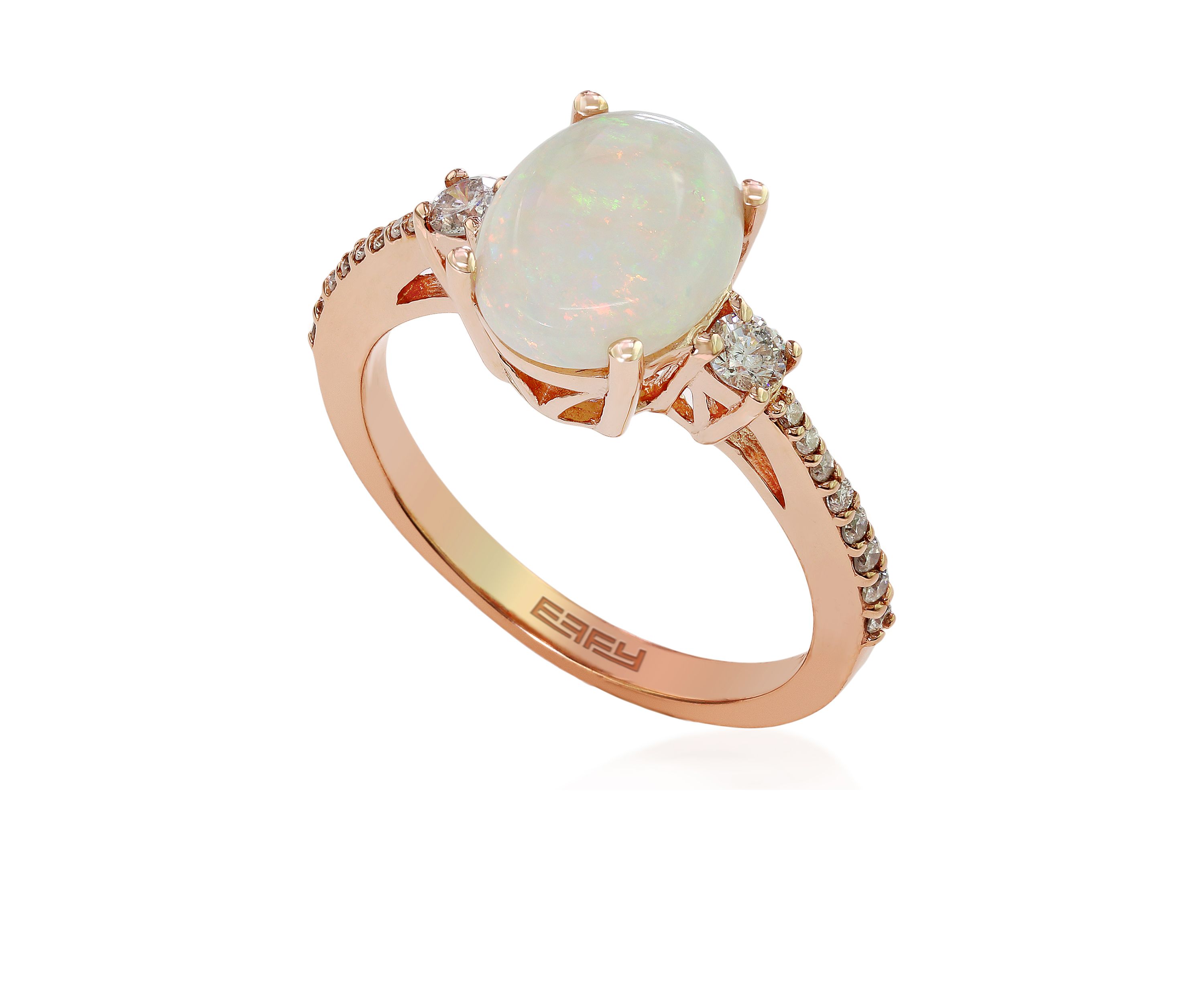 Opal Ring in 14K Rose Gold