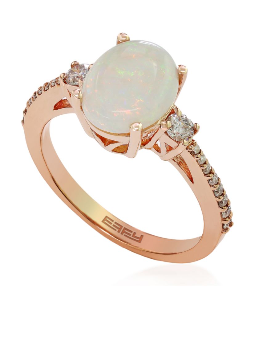 Opal Ring in 14K Rose Gold