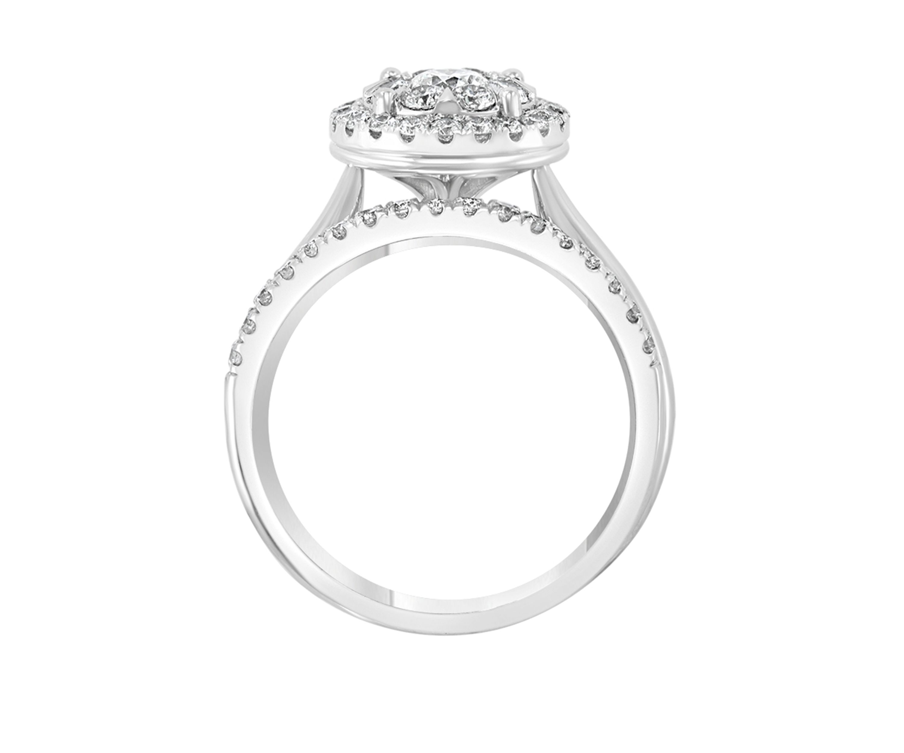 2 Piece 1.02 ct. t.w. Diamond Bridal Ring Set in 14K White Gold 