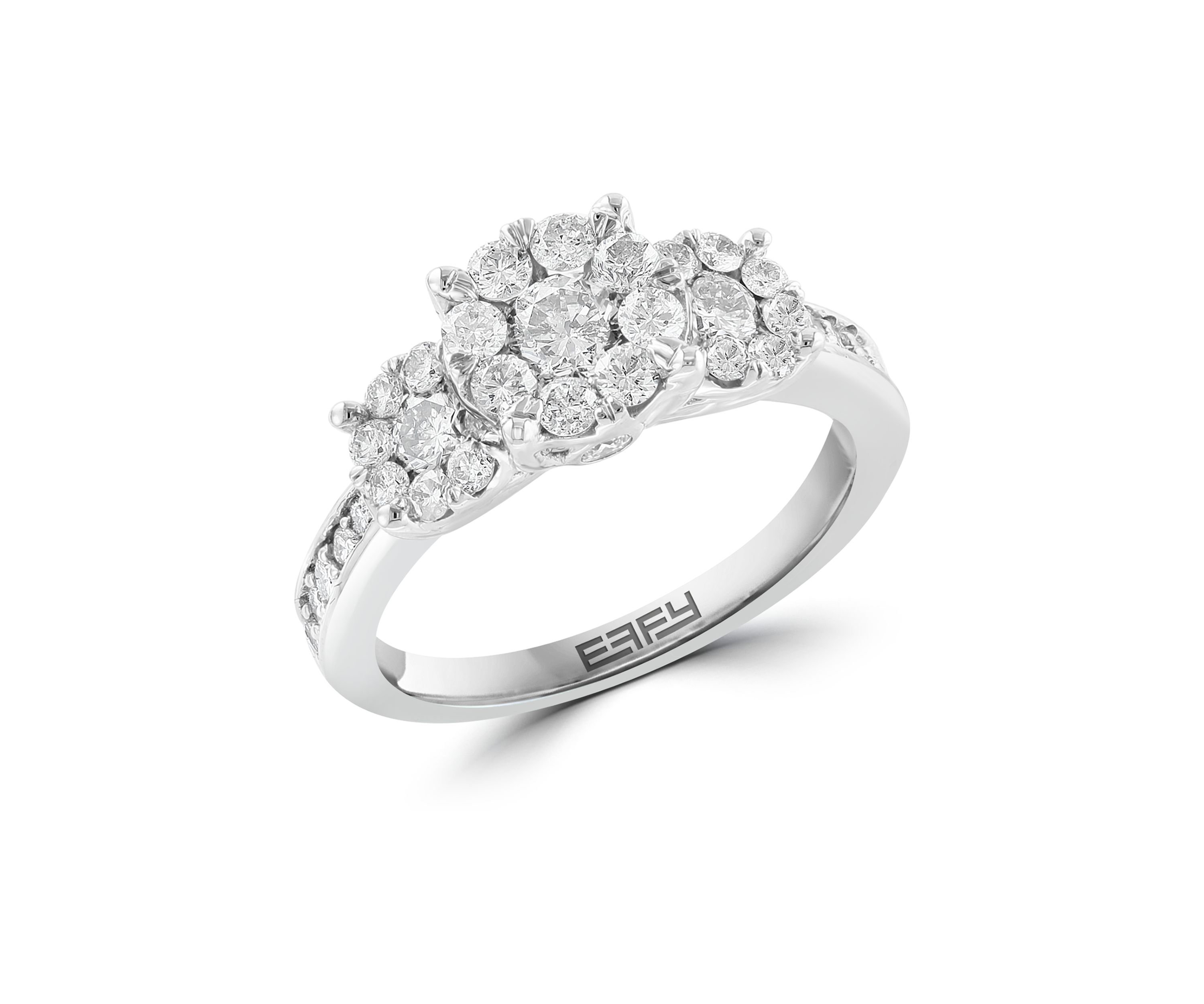 1.46 ct. t.w. Diamond Cluster Ring in 14K White Gold 