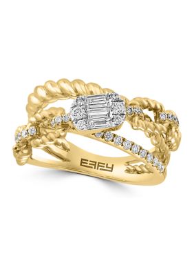 Effy 1/2 Ct. T.w. Diamond Ring In 14K Yellow Gold
