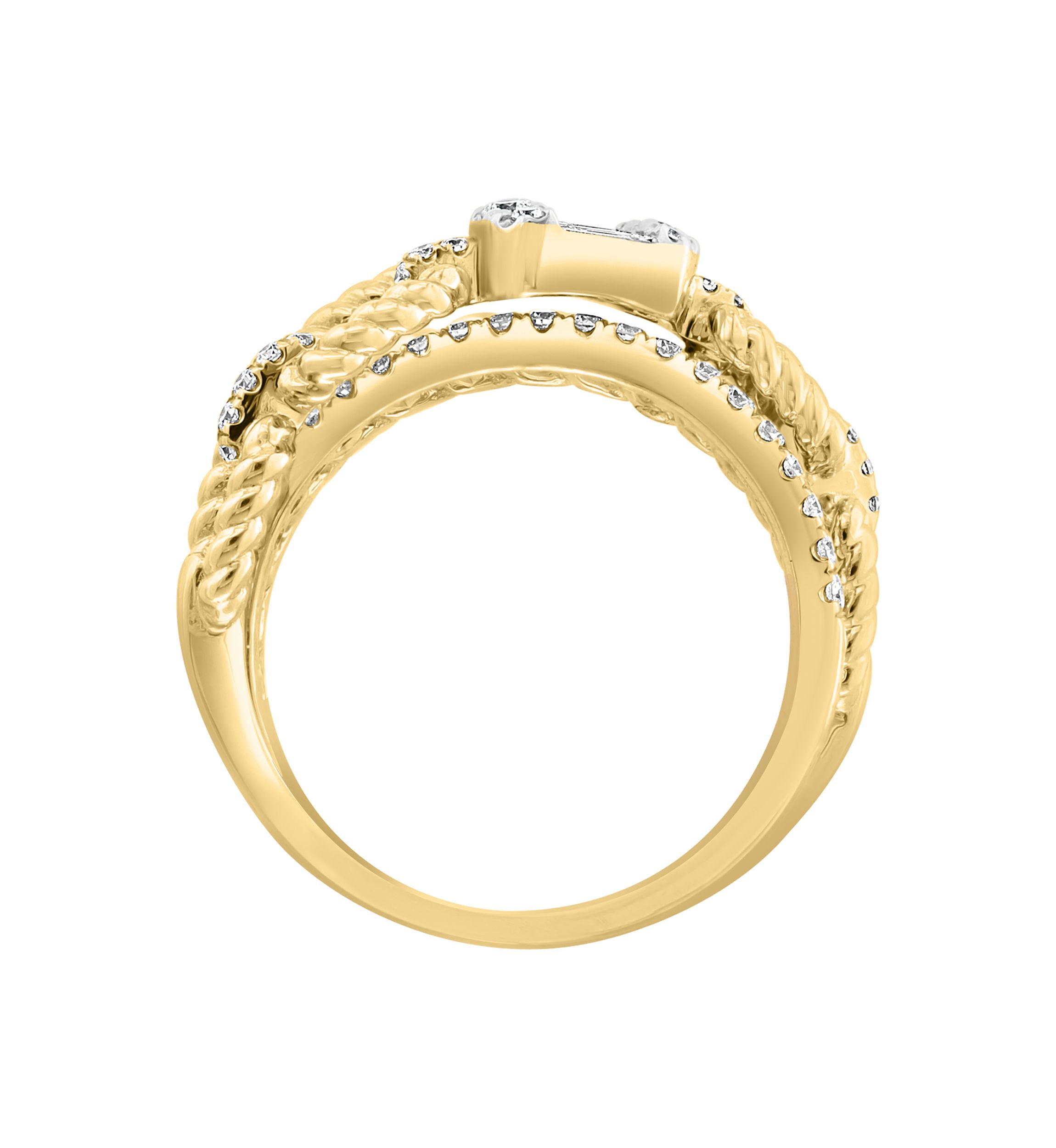 1/2 ct. t.w. Diamond Ring in 14K Yellow Gold 