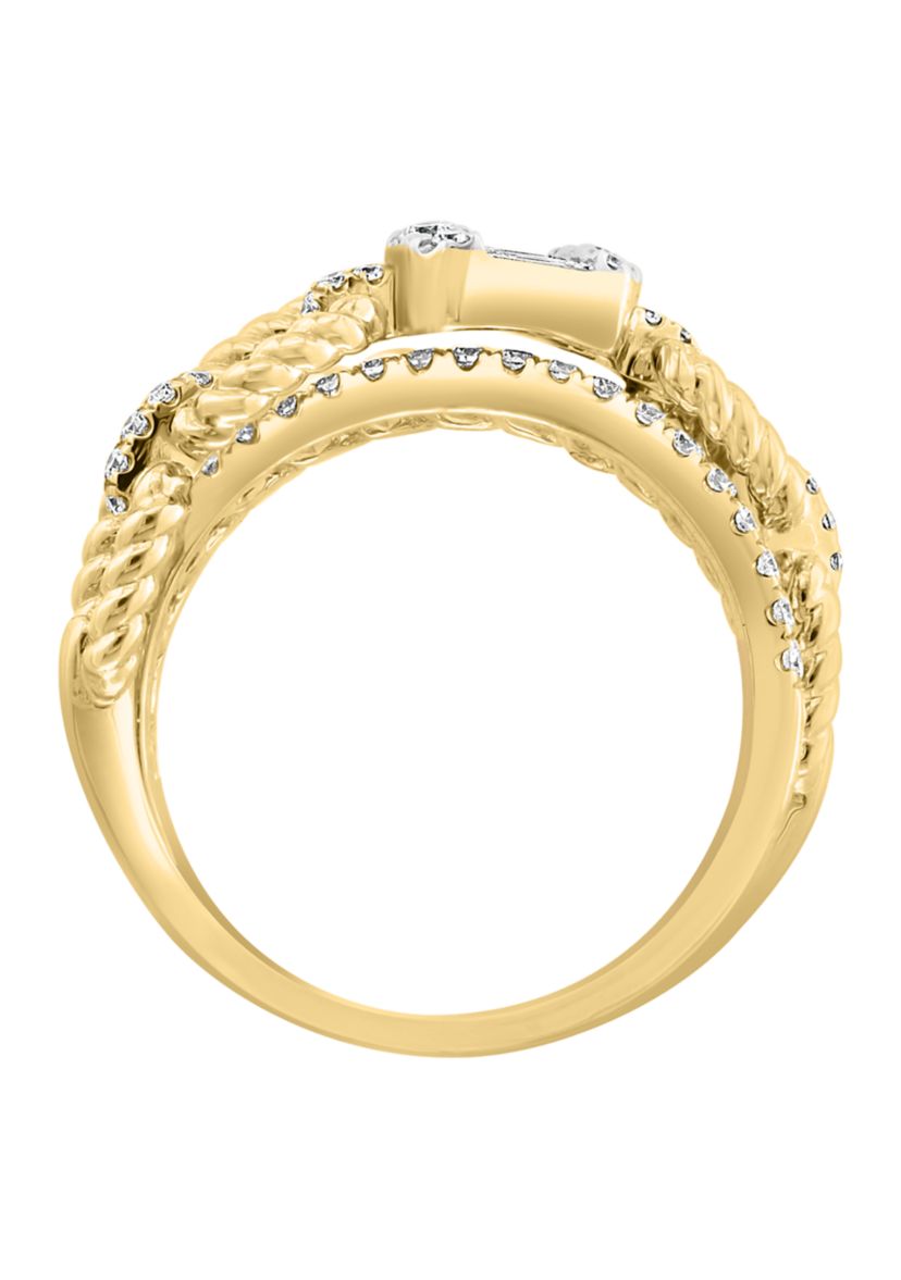 1/2 ct. t.w. Diamond Ring in 14K Yellow Gold 