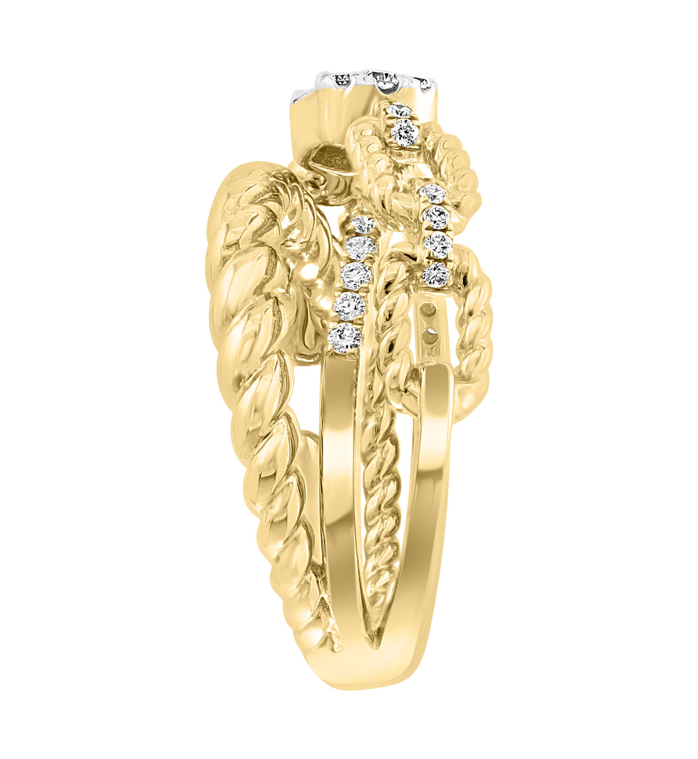 1/2 ct. t.w. Diamond Ring in 14K Yellow Gold 