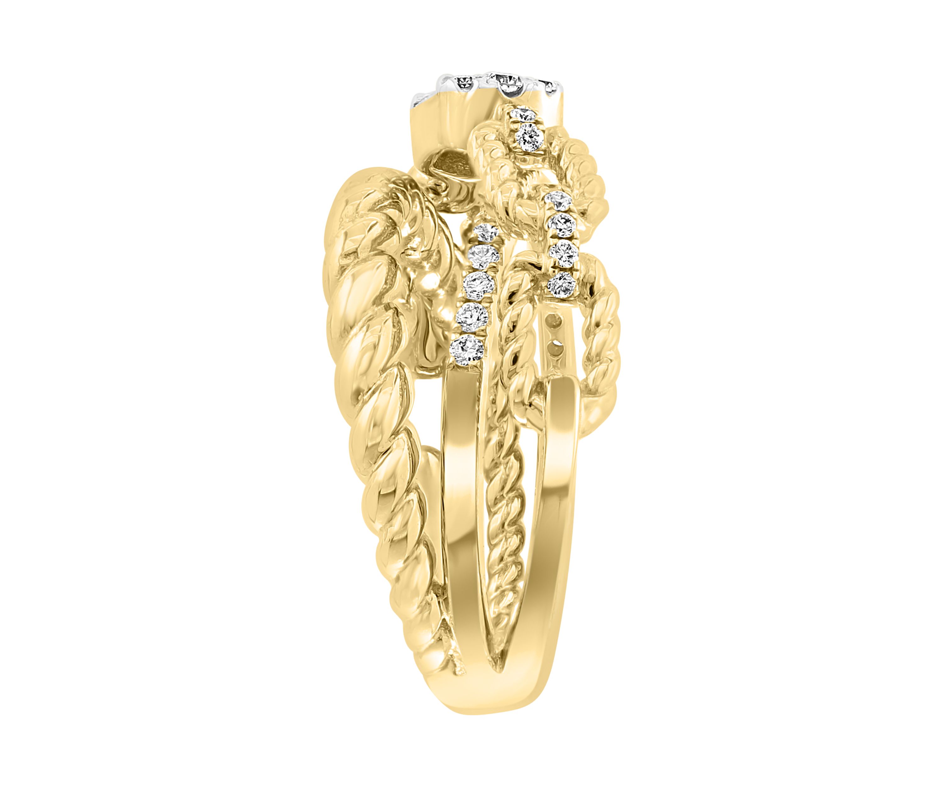 1/2 ct. t.w. Diamond Ring in 14K Yellow Gold 