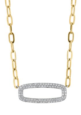 Effy 1/2 Ct. T.w. Diamond Necklace In 14K Two-Tone Gold