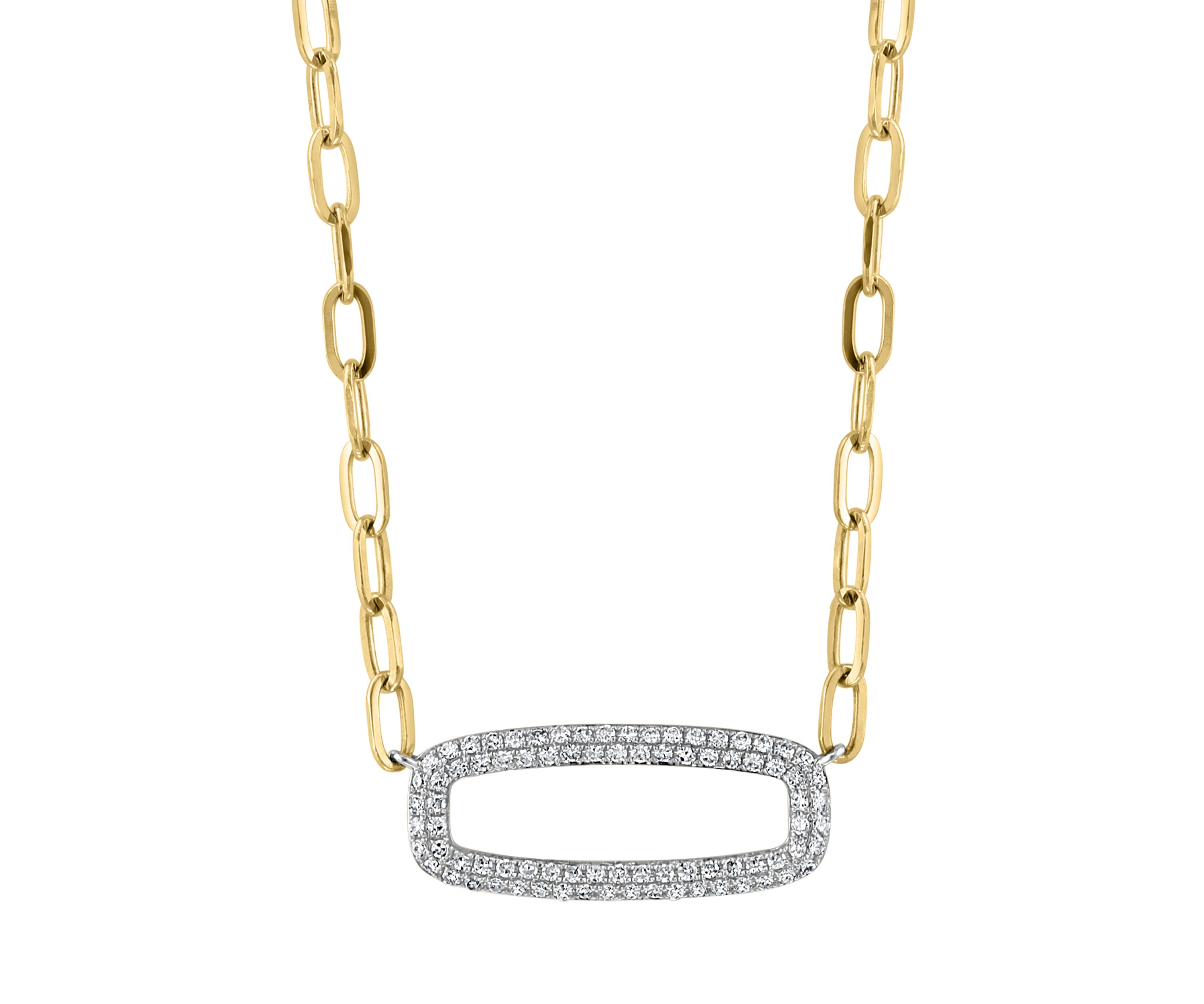 1/2 ct. t.w. Diamond Necklace in 14K Two-Tone Gold
