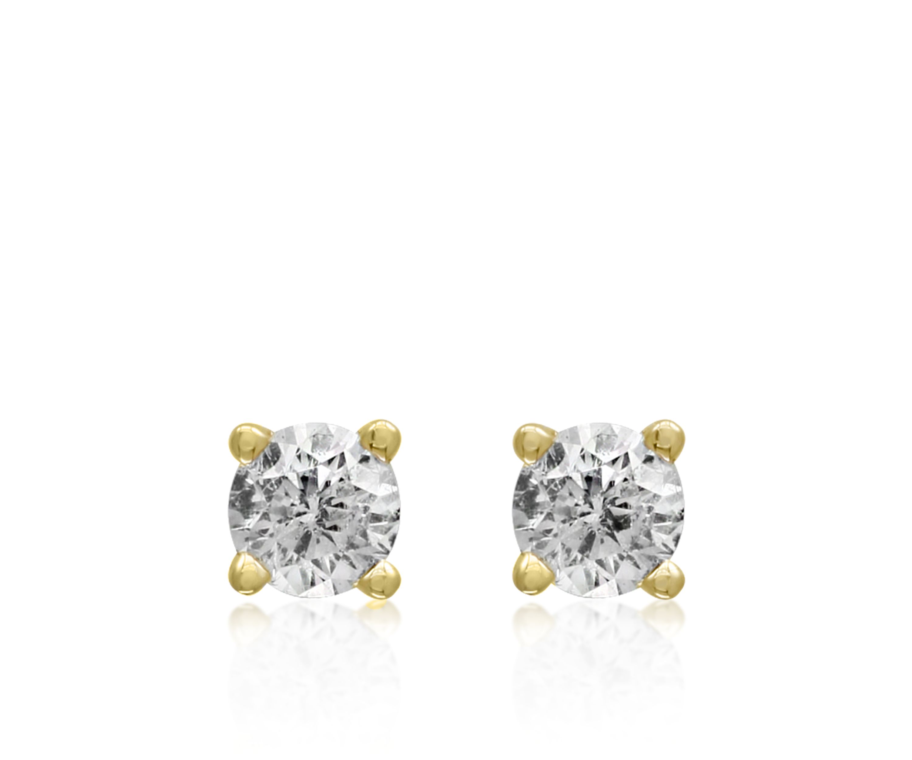 1/6 ct. t.w. Classic Diamond Stud Earrings in 14K Yellow Gold