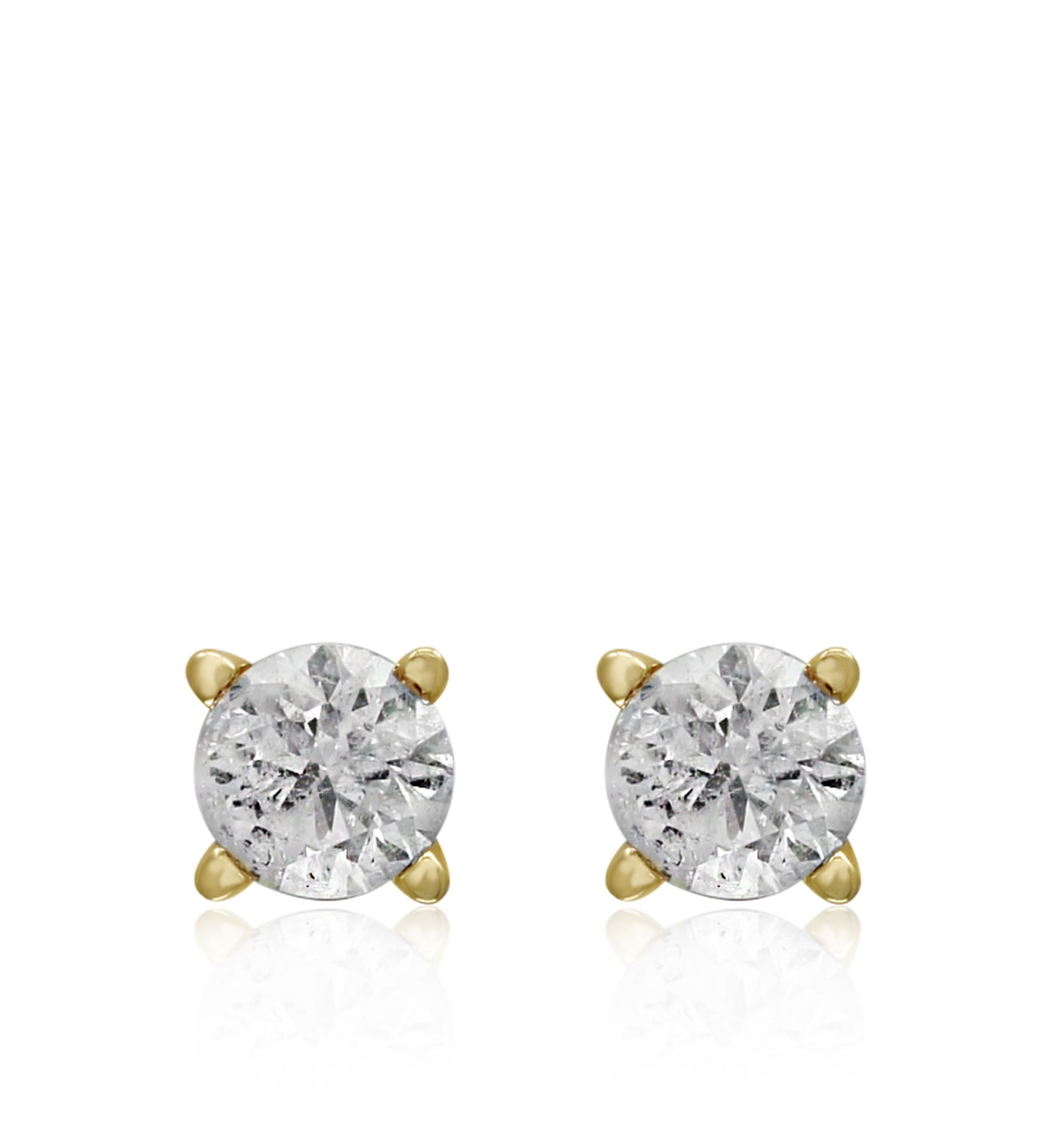 1/4 ct. t.w. Classic Diamond Stud Earrings in 14K Yellow Gold