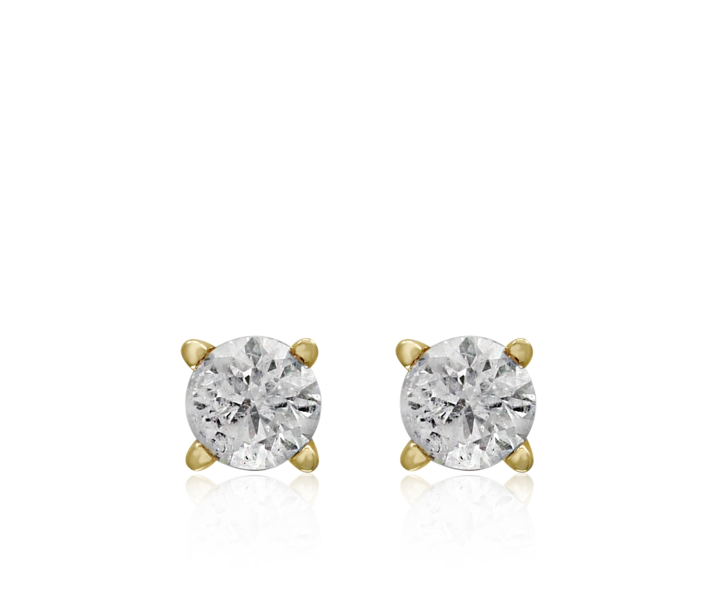 1/4 ct. t.w. Classic Diamond Stud Earrings in 14K Yellow Gold
