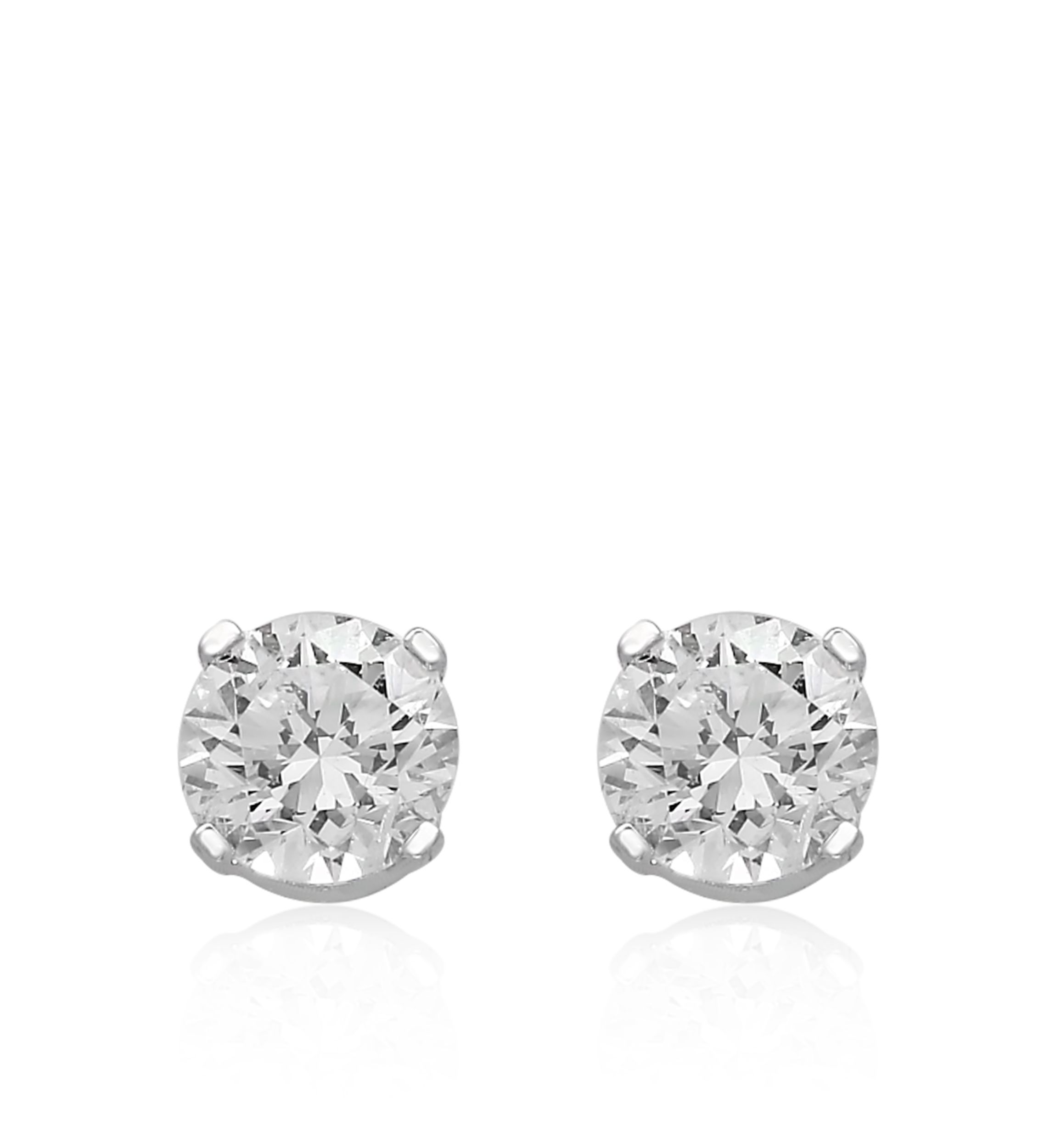 1/3 ct. t.w. Classic Diamond Studs in 14K White Gold