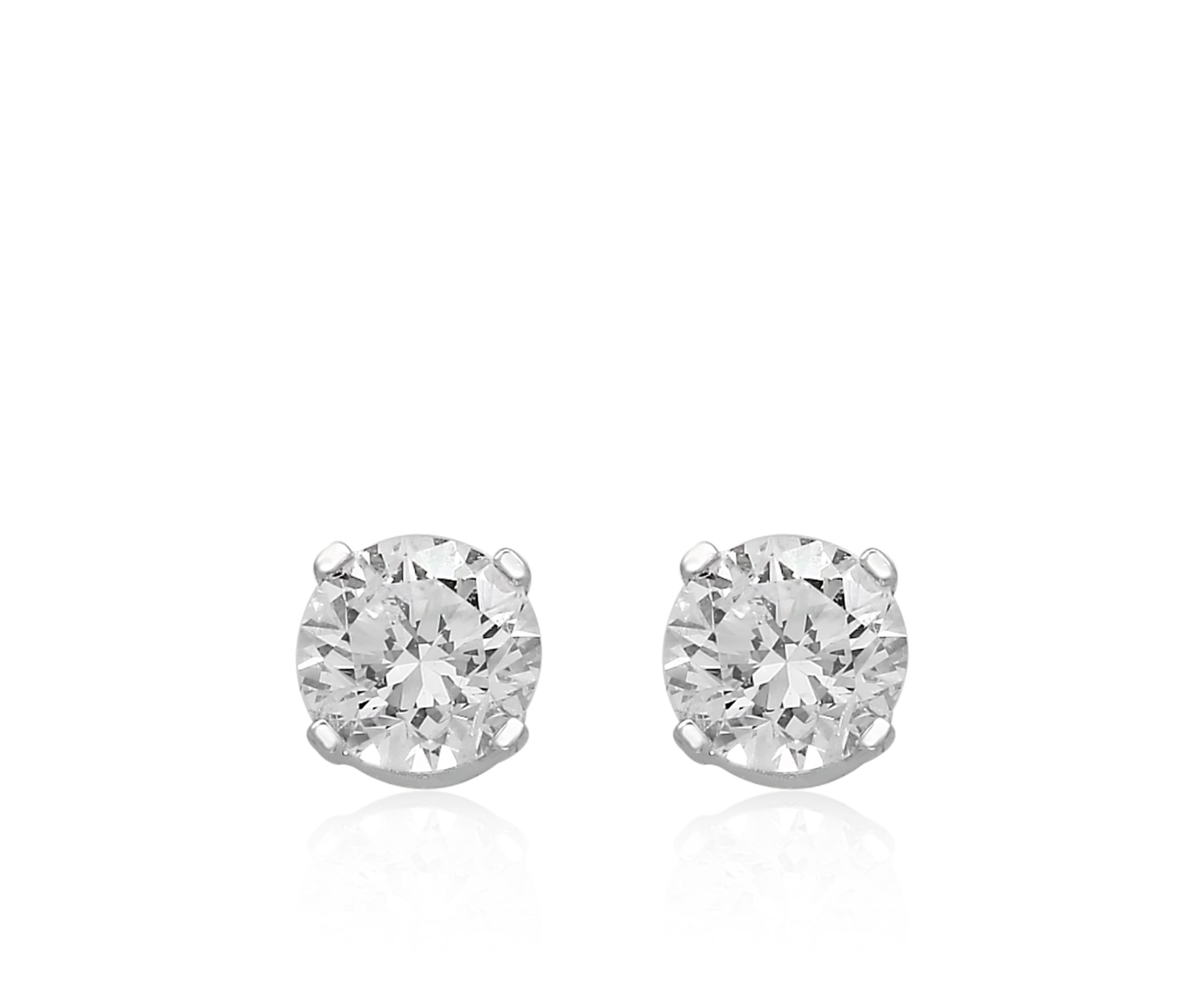 1/3 ct. t.w. Classic Diamond Studs in 14K White Gold