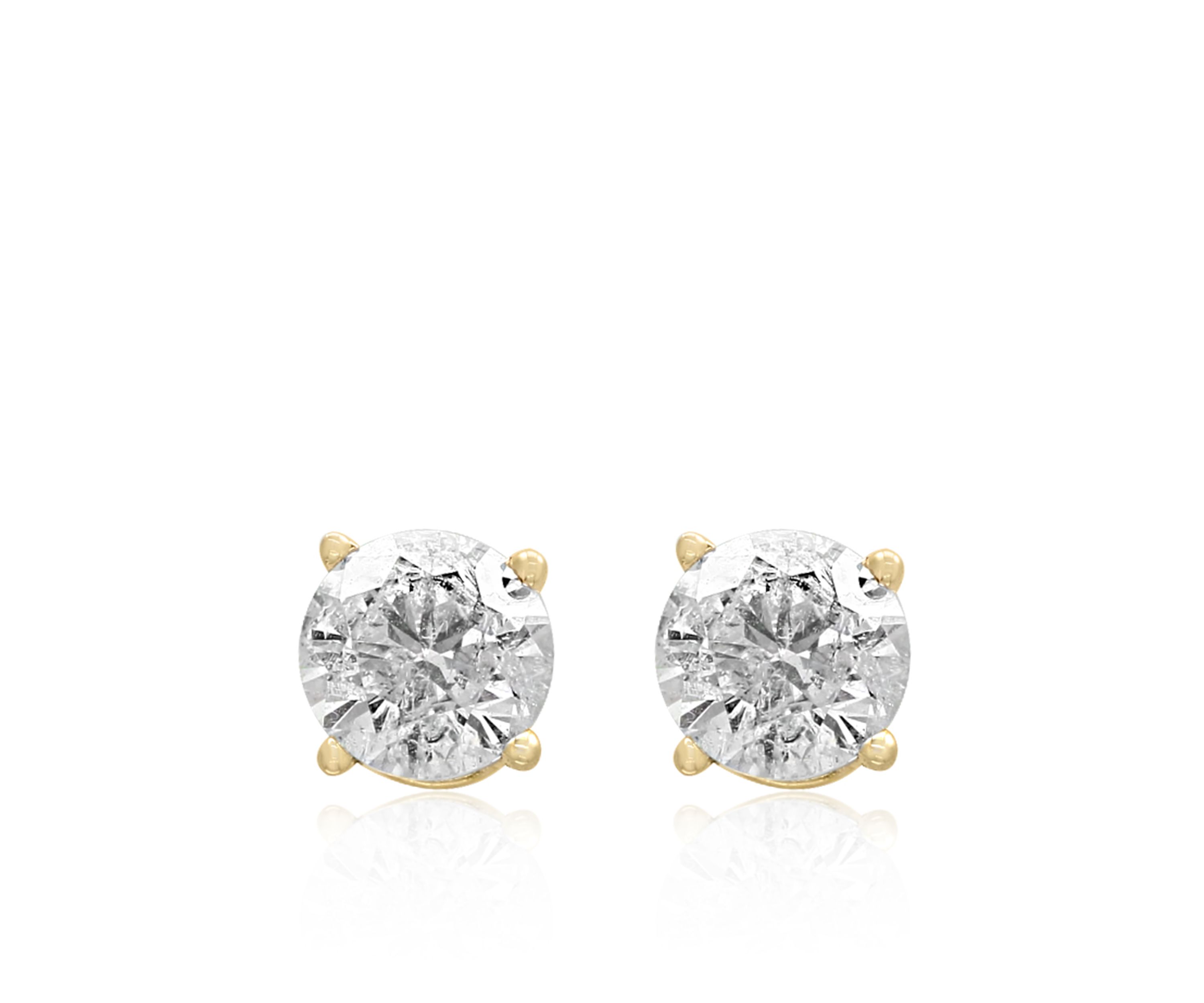 1/3 ct. t.w. Diamond Stud Earrings in 14K Yellow Gold