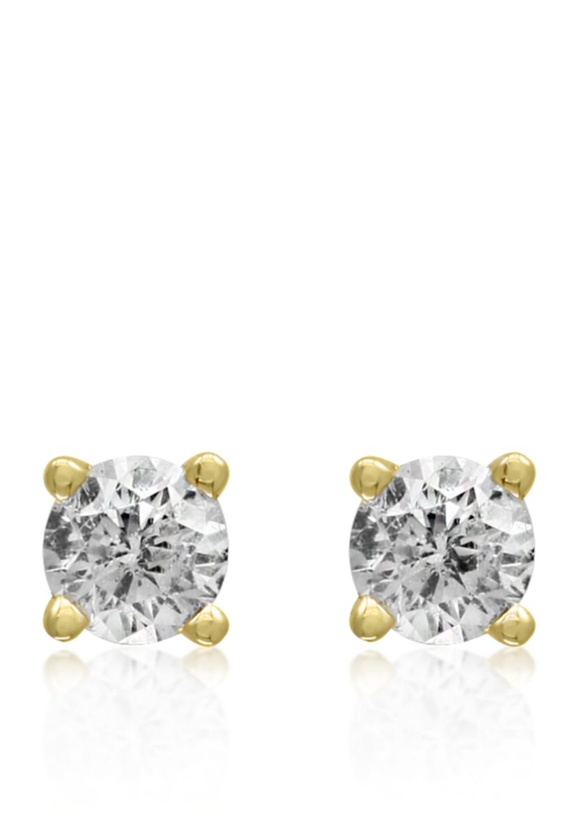 1/2 ct. t.w. Classic Diamond Stud Earrings in 14K yellow Gold