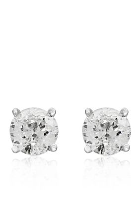 Effy 3/4 ct. t.w. Classic Diamond Stud Earrings in 14K White Gold -  5400452EE0Y516DD3