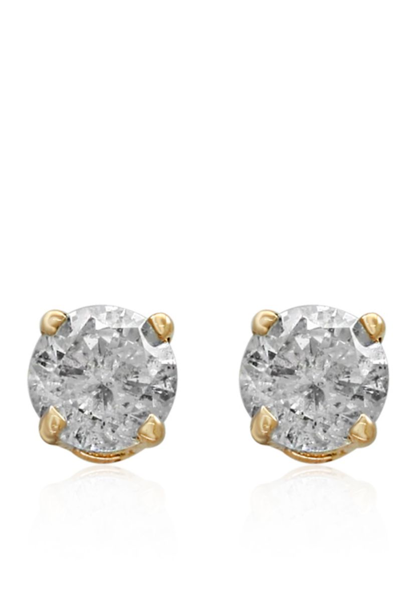 3/4 ct. t.w. Classic Diamond Stud Earrings in 14K Yellow Gold
