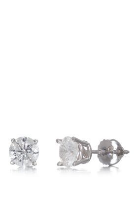 Effy 1.0 ct. t.w. Classic Diamond Stud Earrings in 14K White Gold -  5400452EE0Y517DD3