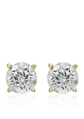 Effy 1 Ct. T.w. Classic Diamond Stud Earrings In 14K Yellow Gold -  0607649777197