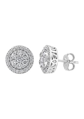 Effy 1 Ct. T.w. Diamond Earrings In 14K White Gold