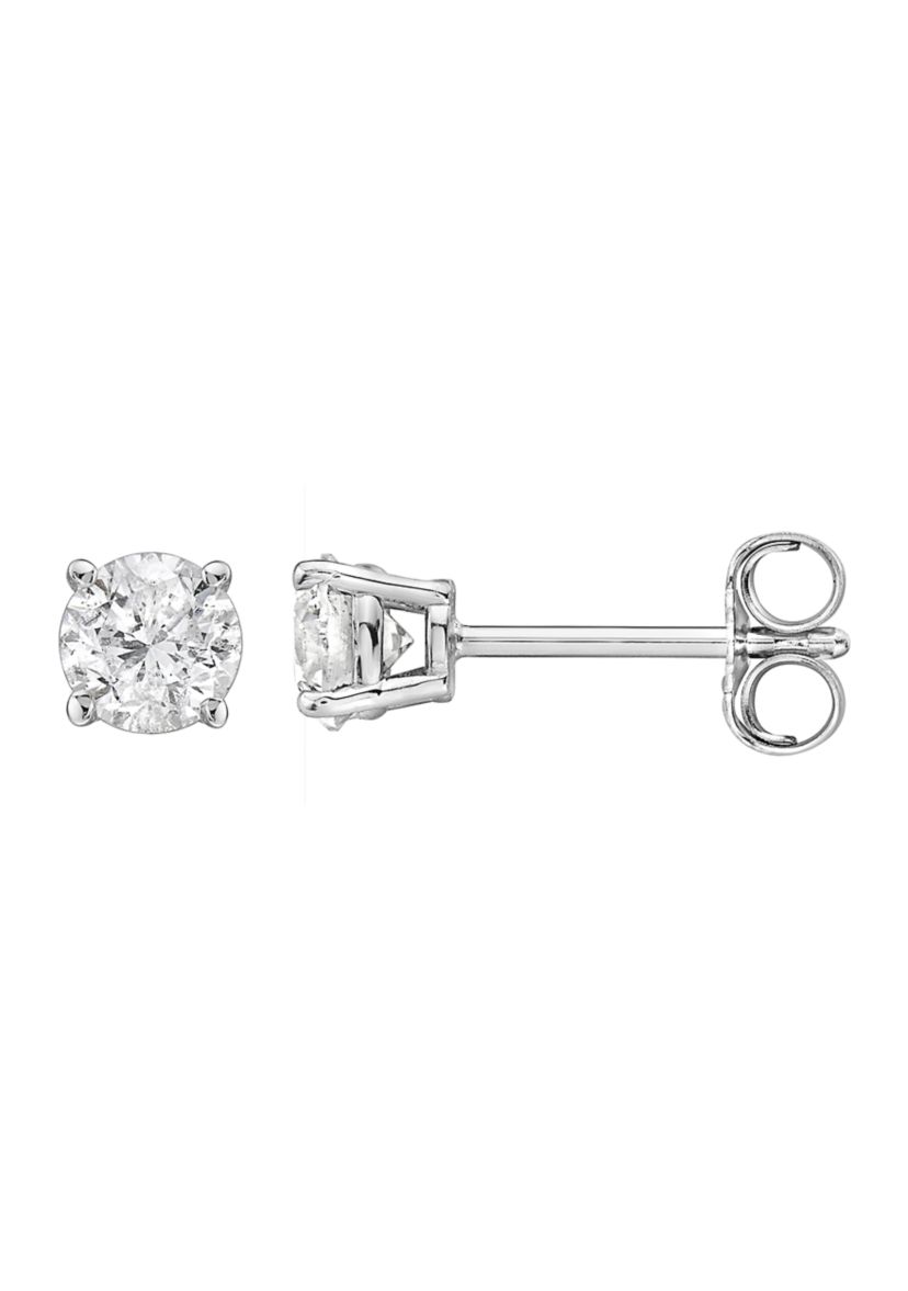 14K White Gold 5/8 ct. t.w. Diamond Stud Earrings
