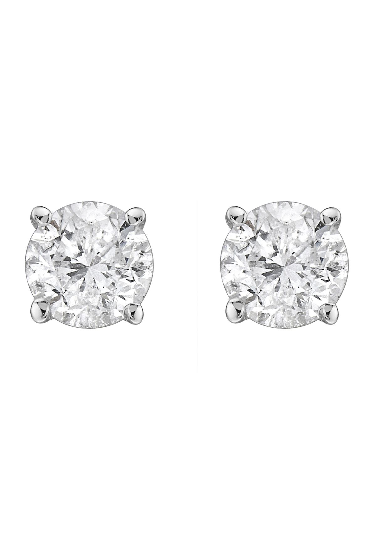 14K White Gold 5/8 ct. t.w. Diamond Stud Earrings