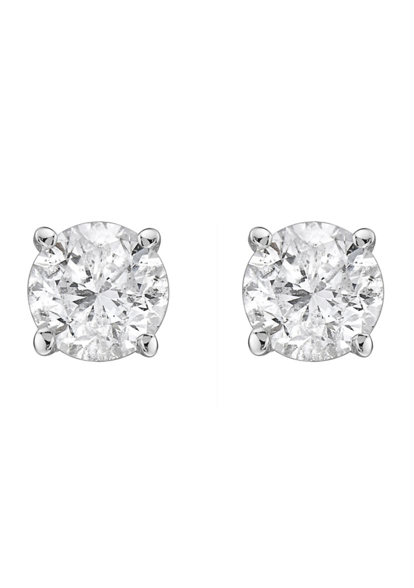 14K White Gold 5/8 ct. t.w. Diamond Stud Earrings