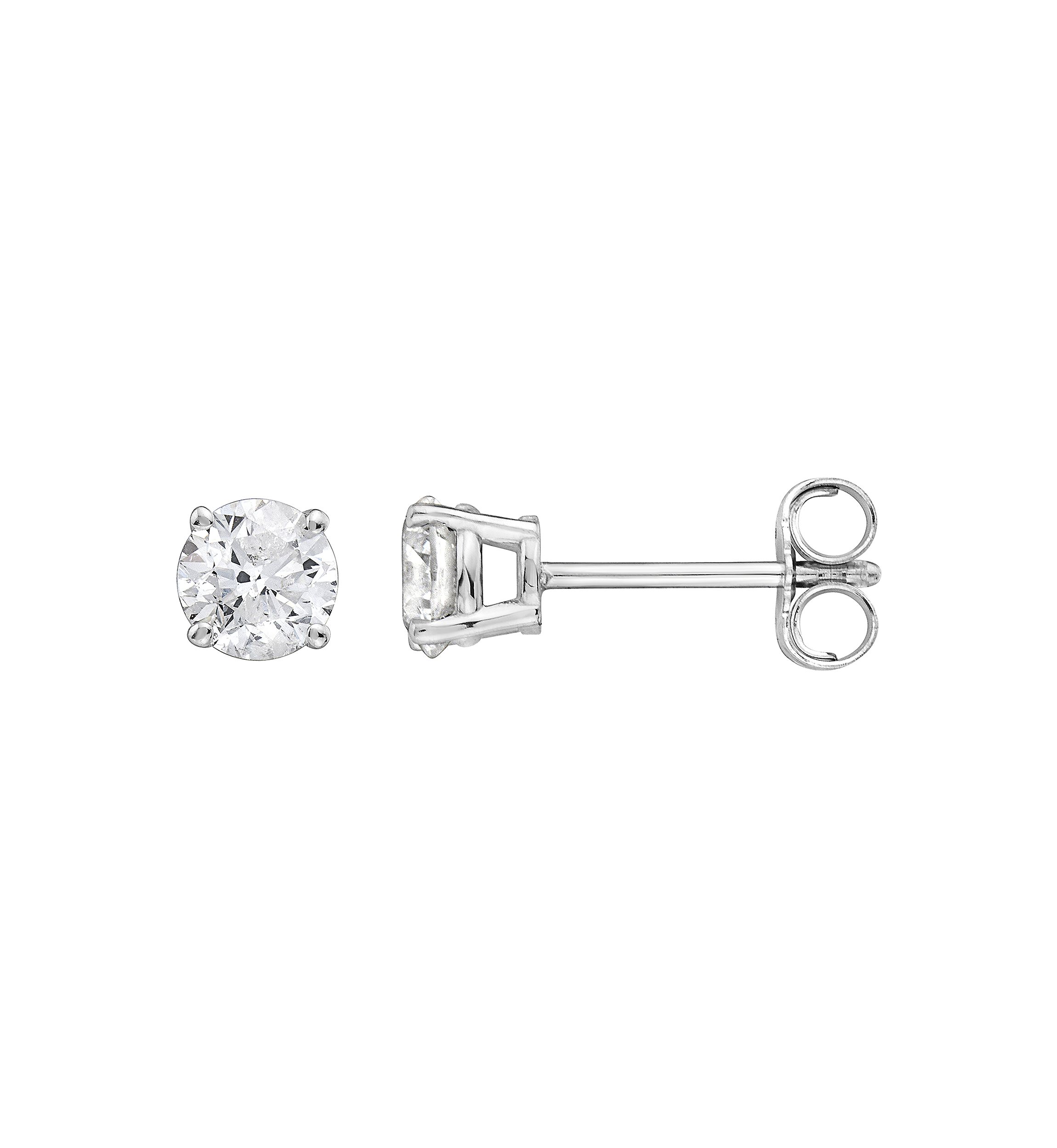 14K White Gold 3/4 ct. t.w. Diamond Stud Earrings