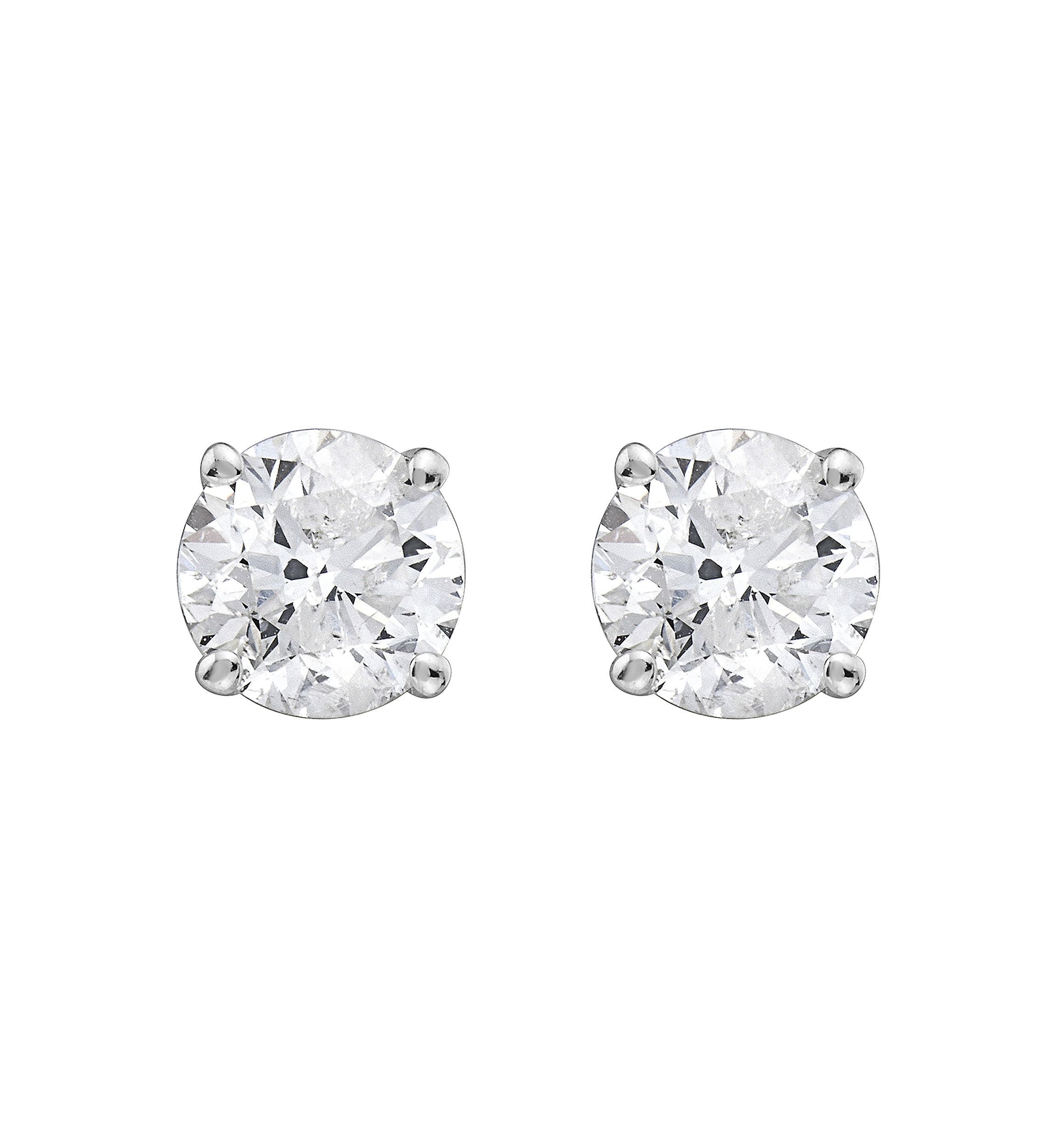 14K White Gold 3/4 ct. t.w. Diamond Stud Earrings