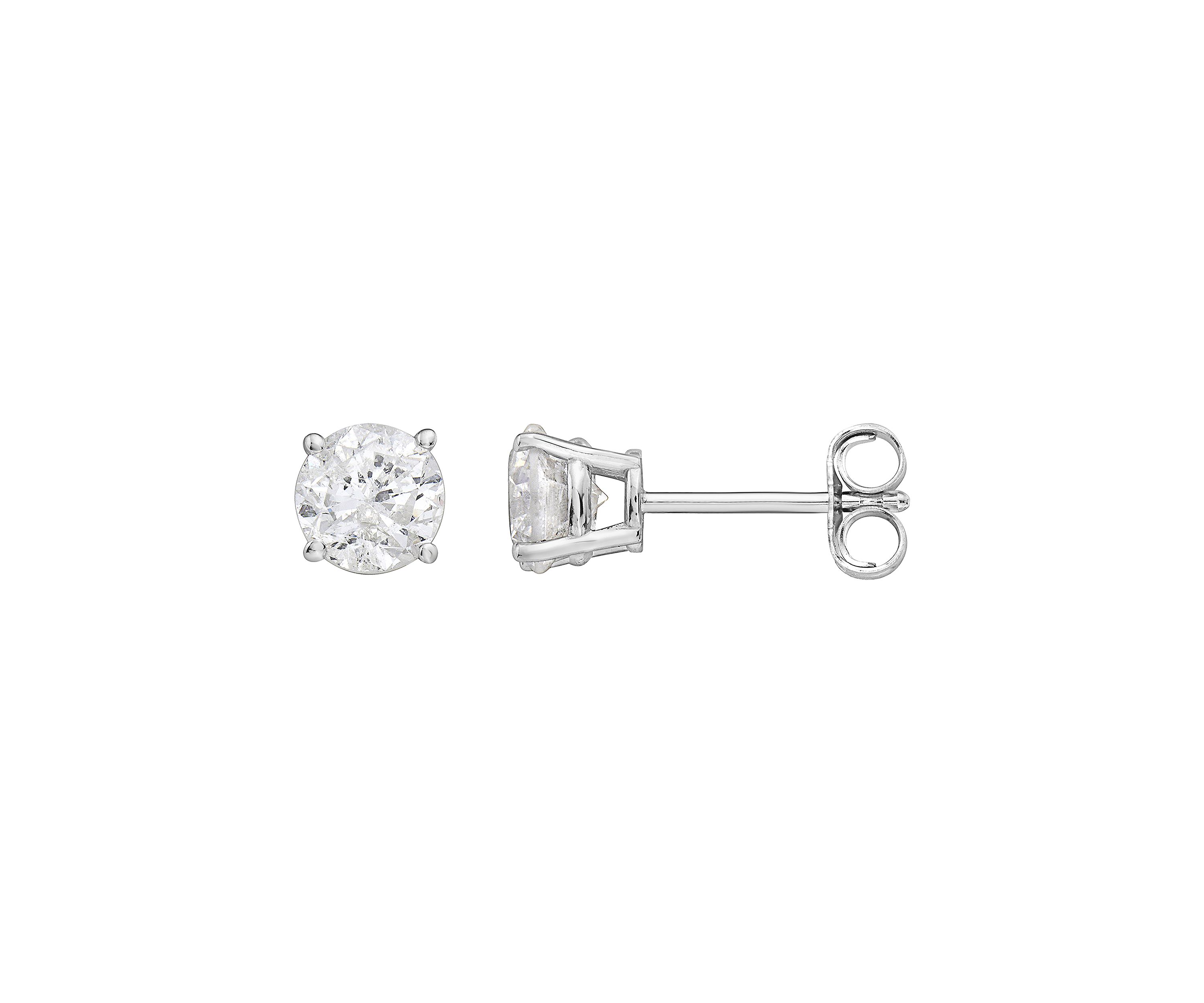  14K White Gold 1.2 ct. t.w. Diamond Stud Earrings