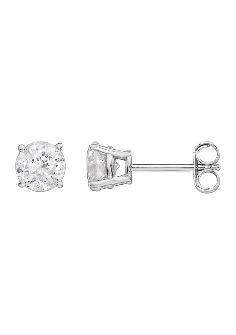  14K White Gold 1.2 ct. t.w. Diamond Stud Earrings