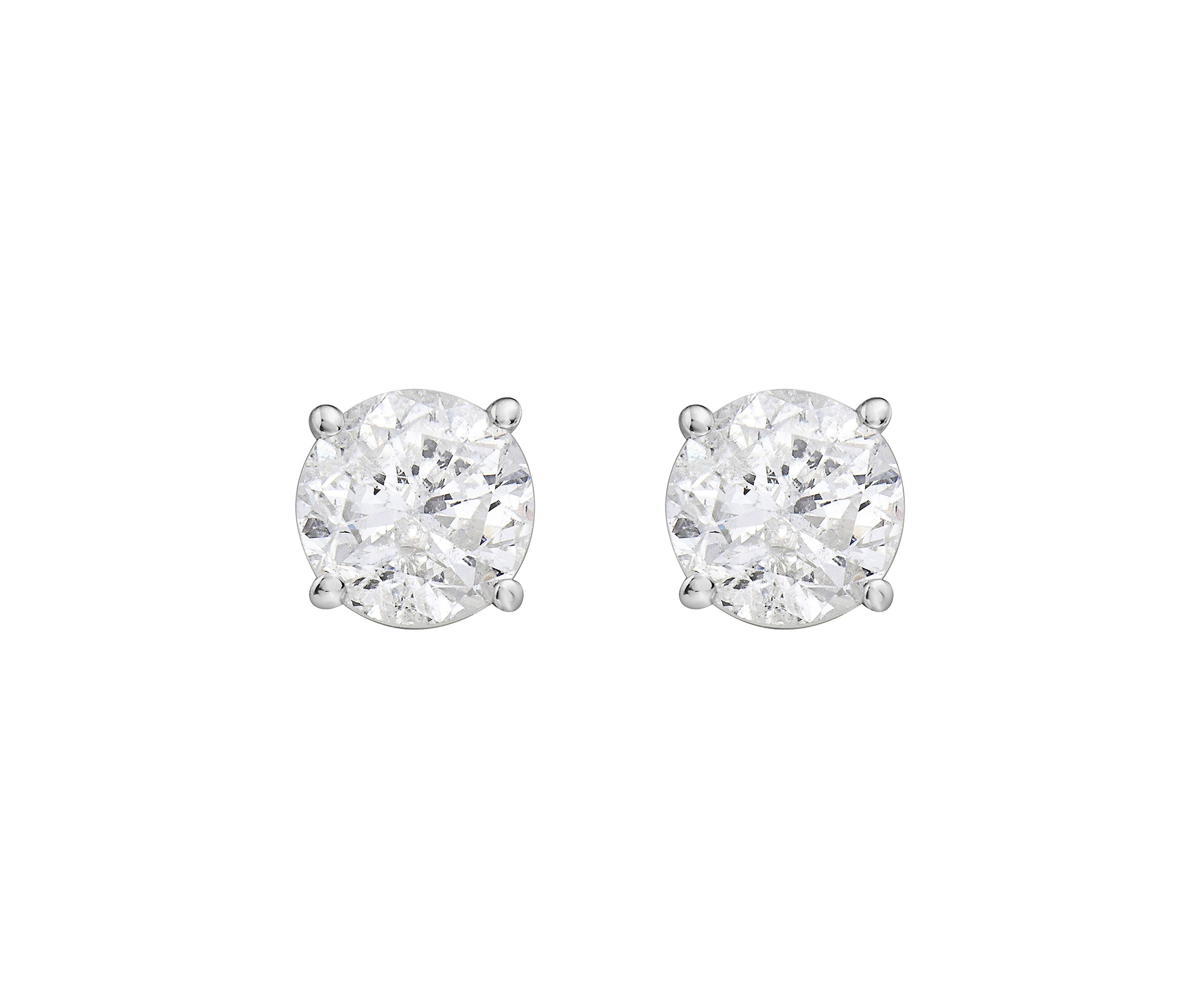  14K White Gold 1.2 ct. t.w. Diamond Stud Earrings