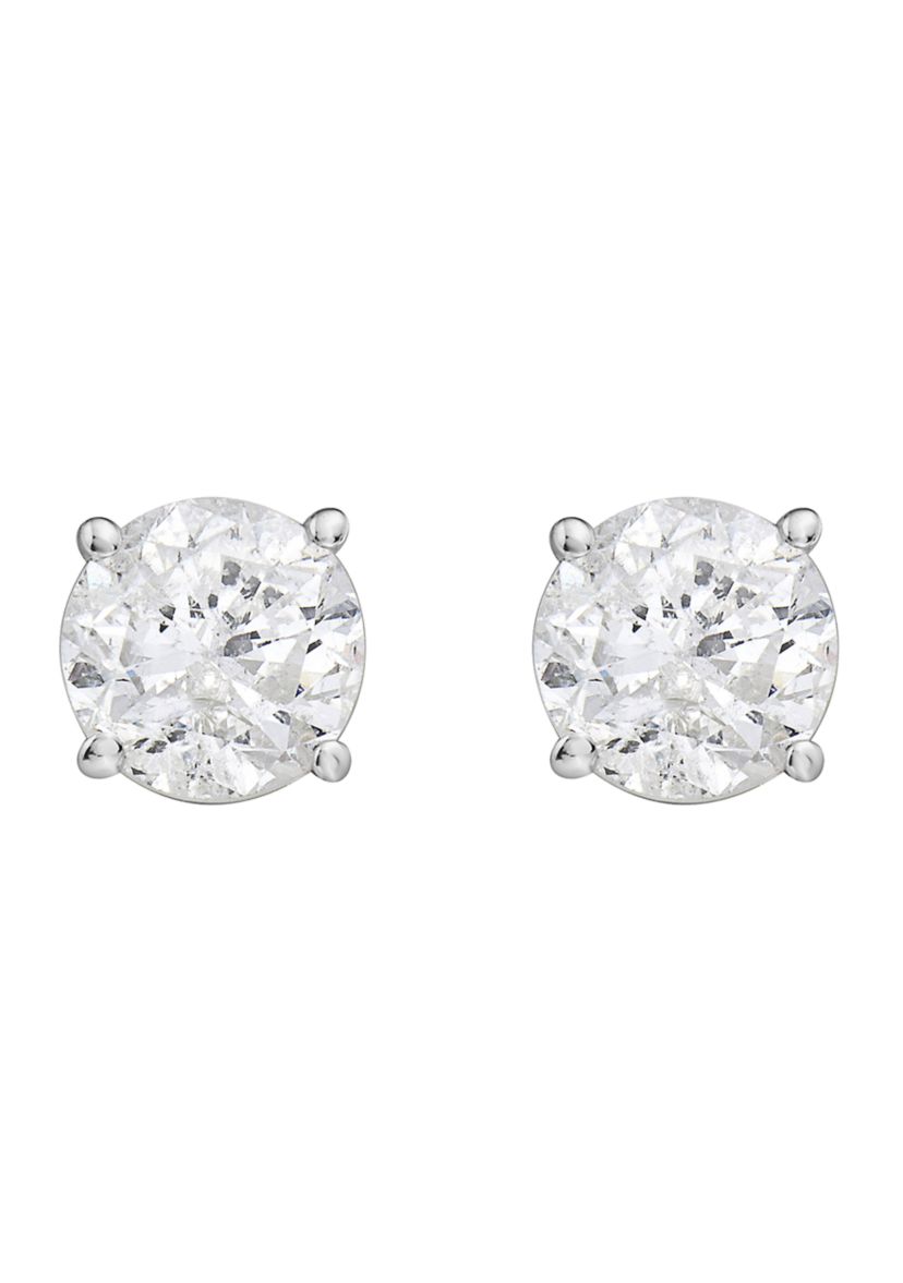  14K White Gold 1.2 ct. t.w. Diamond Stud Earrings