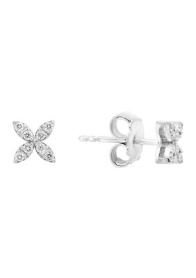 Effy 1/5 Ct. T.w. Diamond Earrings In 14K White Gold