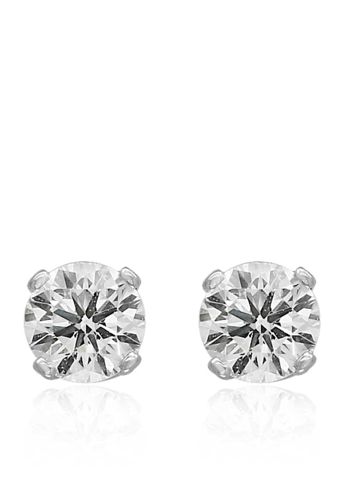 1/3 ct. t.w. Premier Diamond Stud Earrings in 14K White Gold