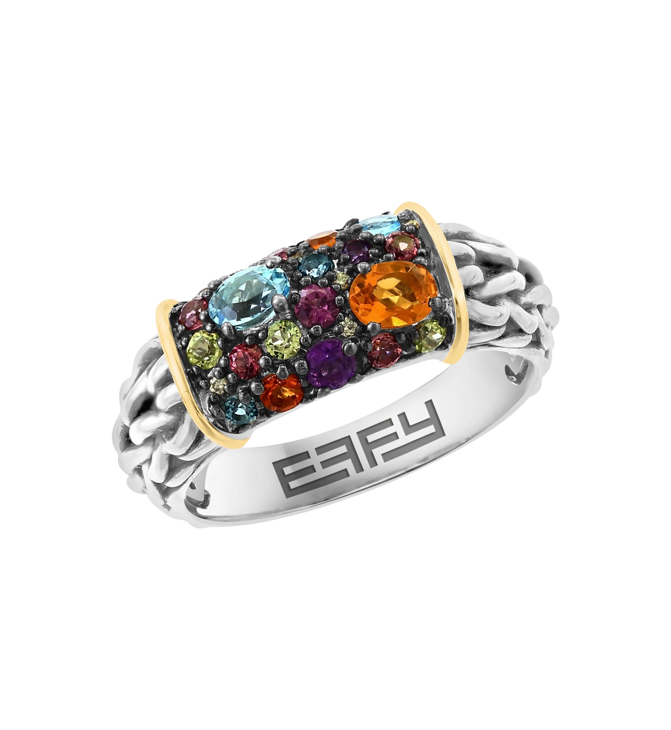 Sterling Silver/14K Yellow Gold Multi Ring 